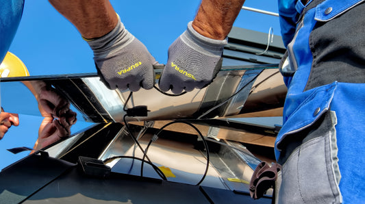 Zonnepanelen op een caravan installeren