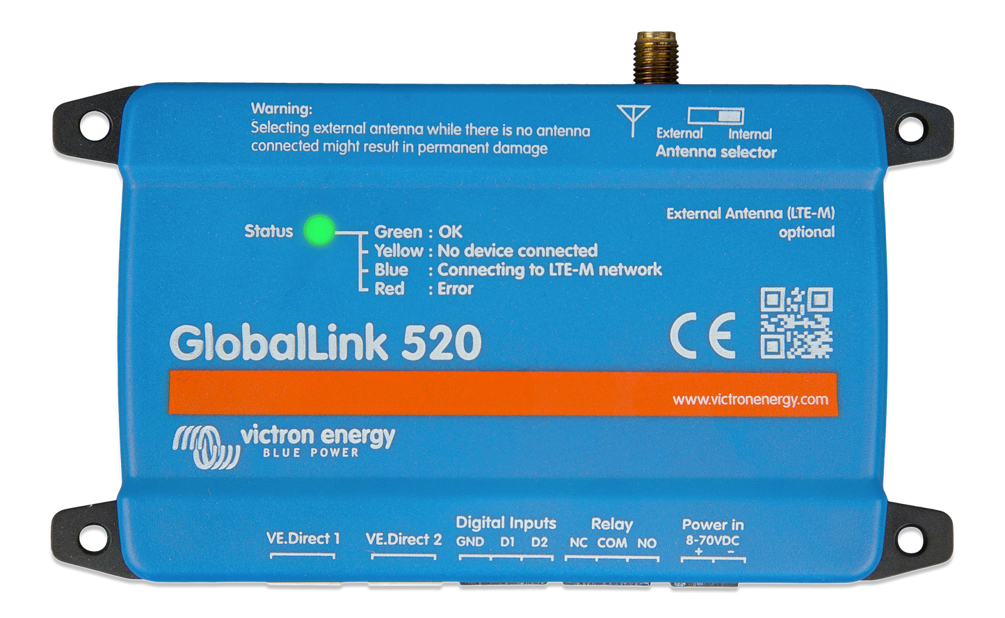 De Victron GlobalLink 520 in een perfecte oplossing om uw installatie op afstand te bewaken en te besturen.