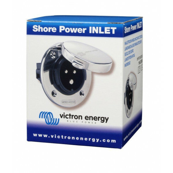 Deze Victron Energy 32A RVS walstroominlet is voorzien van een afsluitbare deksel en o.a. te gebruiken voor uw boot, camper of caravan als 230V invoer.