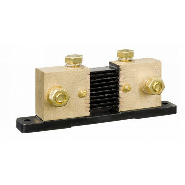 De Victron Energy 2000A / 50mV shunt gebruikt u in combinatie met een Victron batterij monitor BMV7