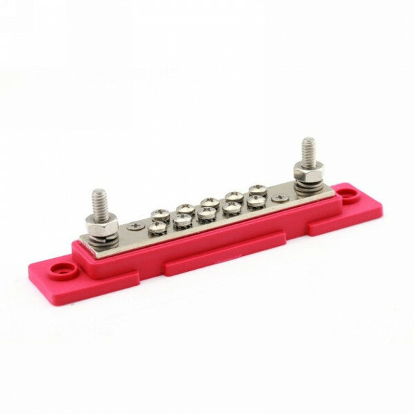 DC verdeelrail + kap rood 10x4mm/2x6mm