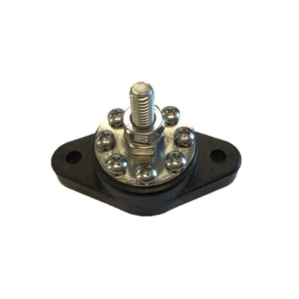 DC verdeelpunt zwart 8x4mm / 1x8mm