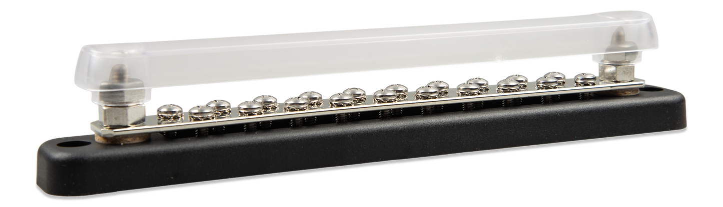 Busbar 150A 2P met ABS kap 20 schroeven