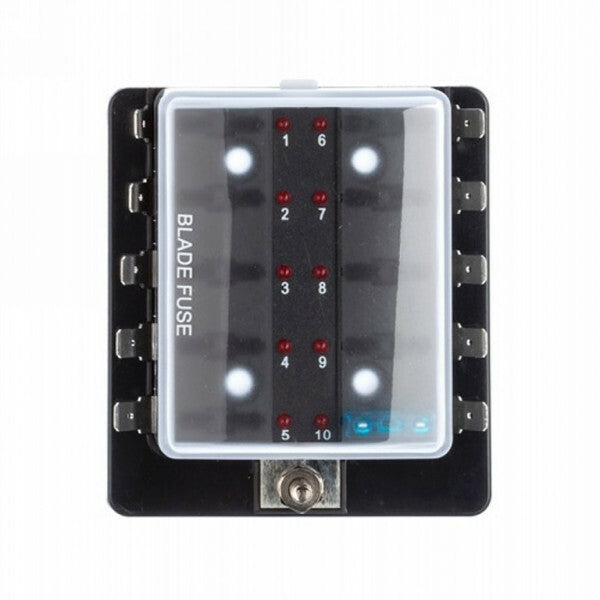 Zekeringverdeeldoos 10 met led lampjes