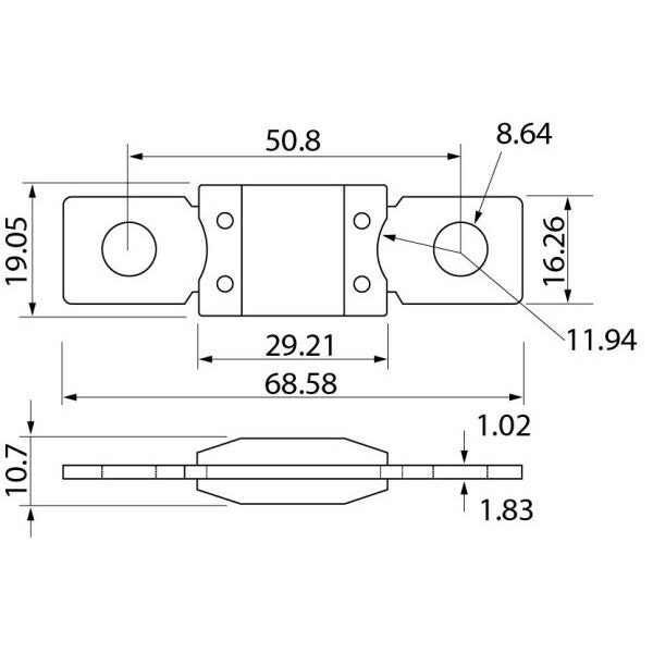 Zekering 60A MIDI (58V)