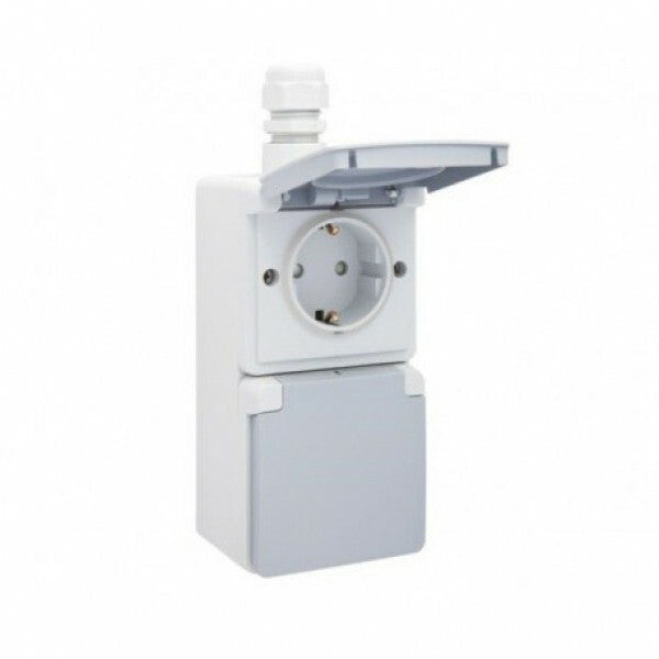 verticale wandcontactdoos opbouw 