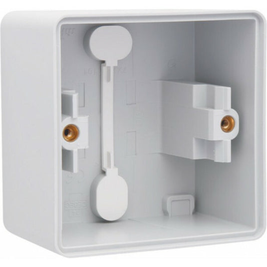 enkele opbouw wand contactdoos grijs