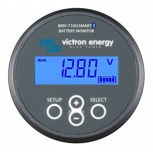 De BMV-710H Smart is een nauwkeurige batterijmonitor die speciaal is ontworpen voor systemen met een hoge batterijspanning van 60 tot 385 volt.