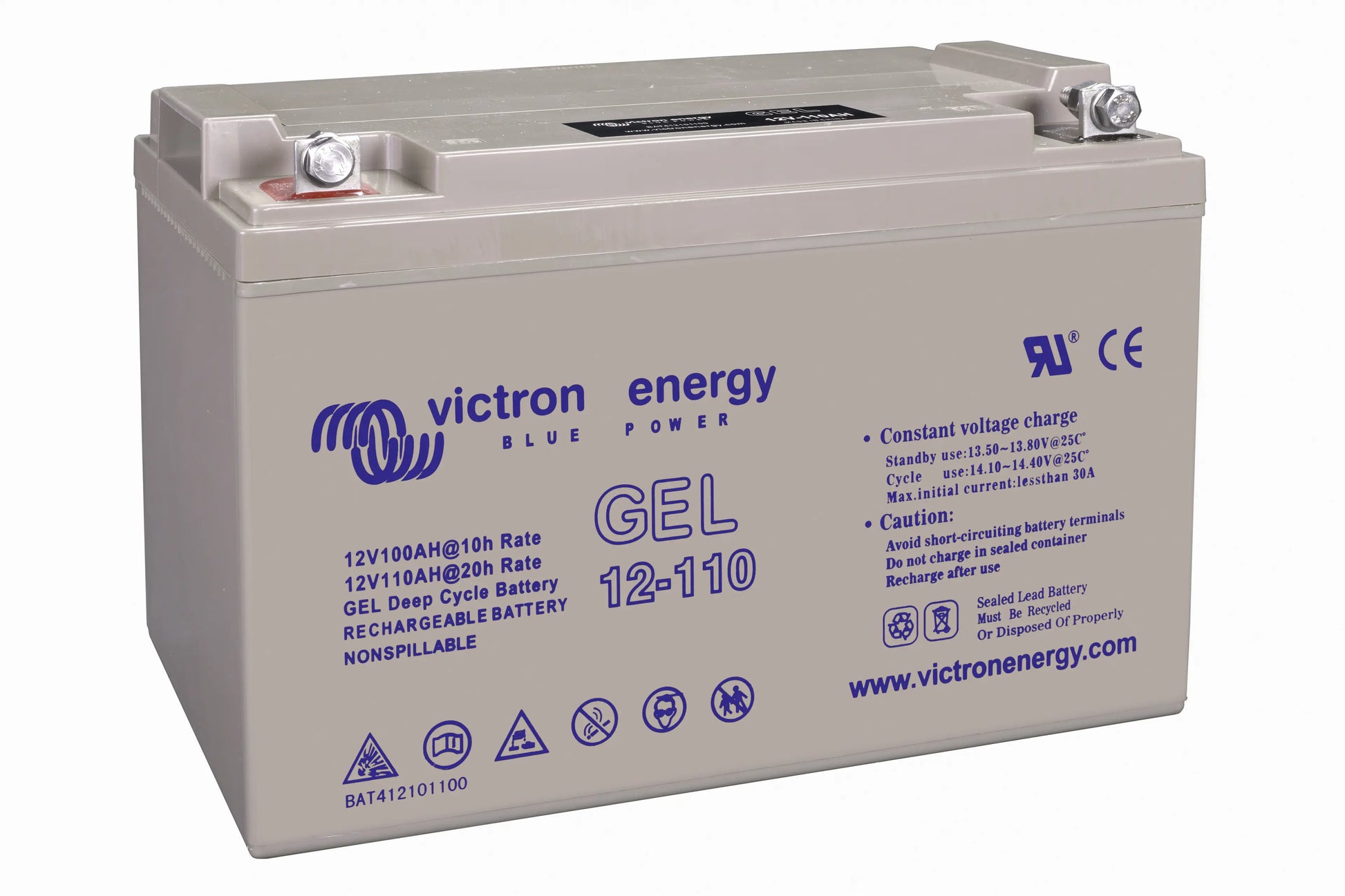 Gel accu 12V 110Ah off grid systeem