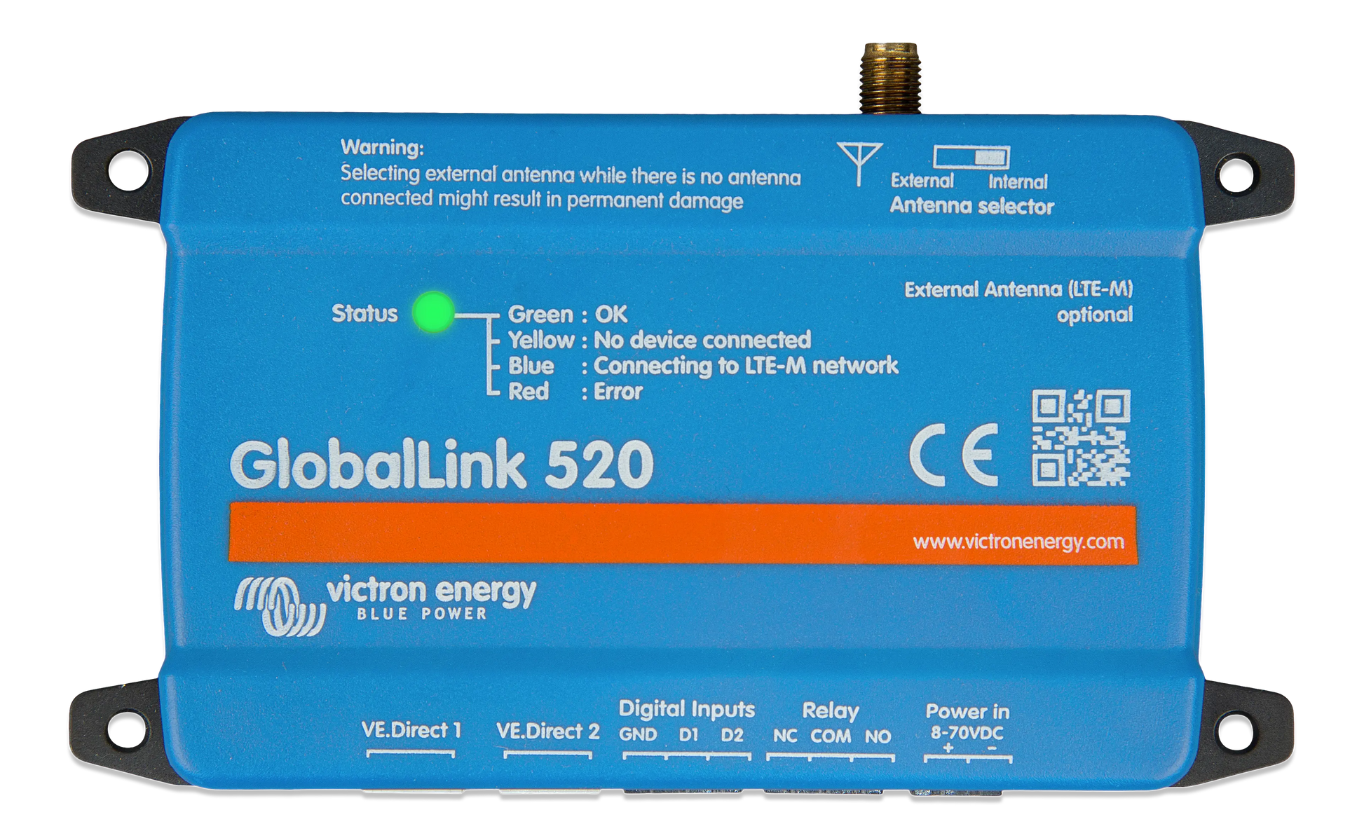 De Victron GlobalLink 520 in een perfecte oplossing om uw installatie op afstand te bewaken en te besturen.