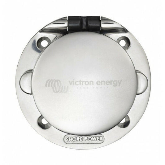 Deze Victron Energy 32A RVS walstroominlet is voorzien van een afsluitbare deksel en o.a. te gebruiken voor uw boot, camper of caravan als 230V invoer.