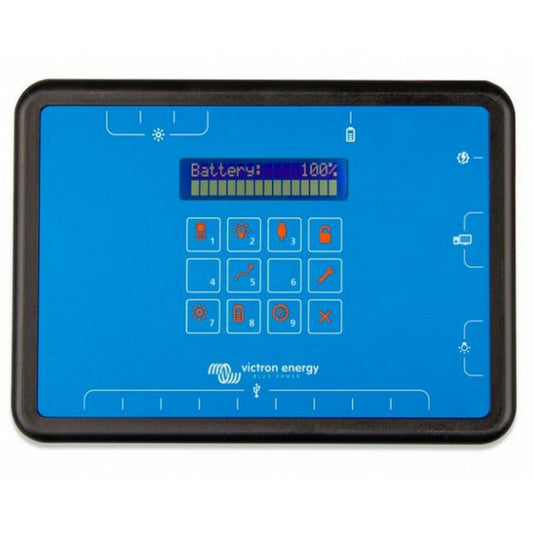 De SHS 200 is een slimme zonnelaadregelaar en stroomverdeelsysteem ontworpen voor off-grid toegang tot elektriciteit. Het wordt gebruikt met zonnepanelen en een batterij voor het voeden van DC-apparaten (12V)
