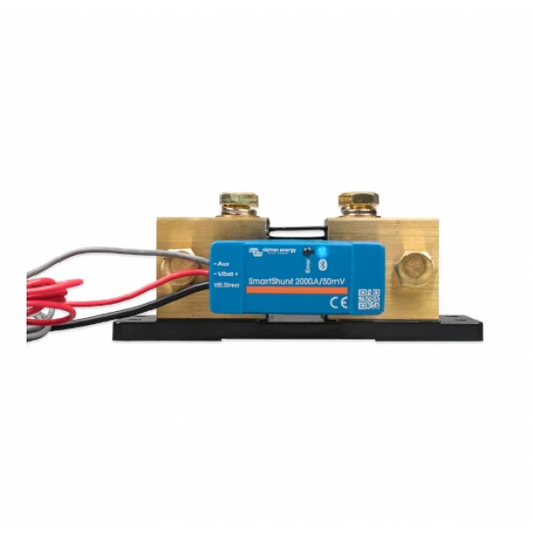De Victron SmartShunt 2000A/50mV IP65 is de monitor oplossing van Victron Energy!