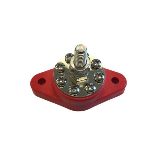 DC verdeelpunt rood 8x4mm / 1x8mm