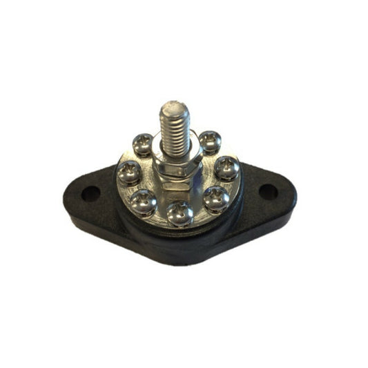 DC verdeelpunt zwart 8x4mm / 1x8mm
