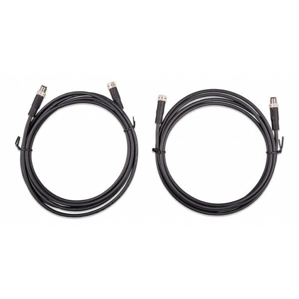 M8 circular 3 polige verlengkabelset (Male to Female) van 2 stuks van 3 meter voor BMS lithium accu's