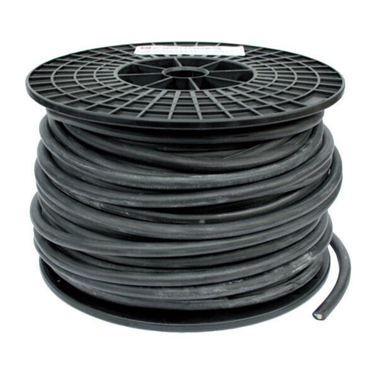 Autokabel zwart 2x 2,5mm² aders zw/rd per meter