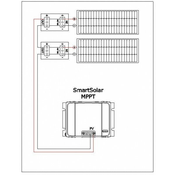 Bypass diode box voor flush zonnepaneel