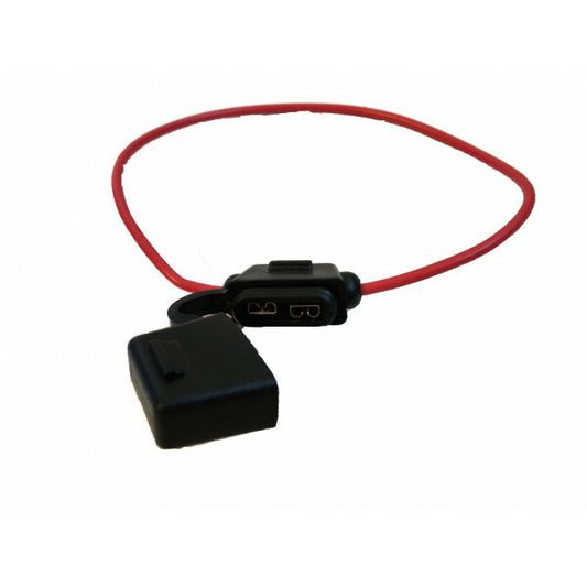 Zekeringhouder zwart steek fuse (ip67)